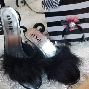 Janie's Pilliow Talk Feather Shoes